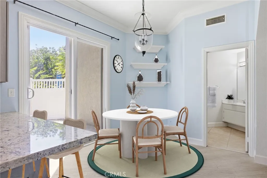 Dining nook. Virtually staged.