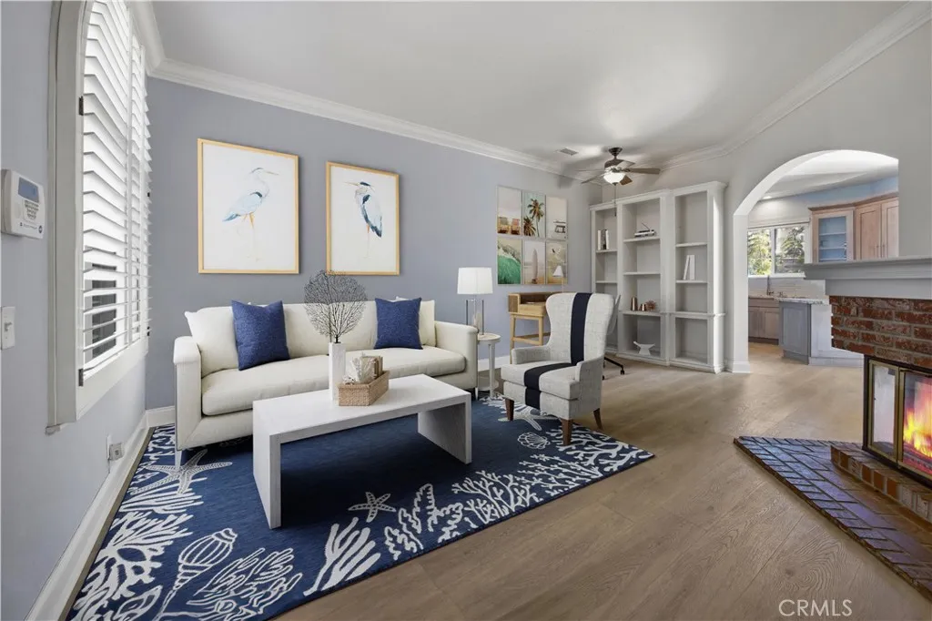Living room. Virtually staged.