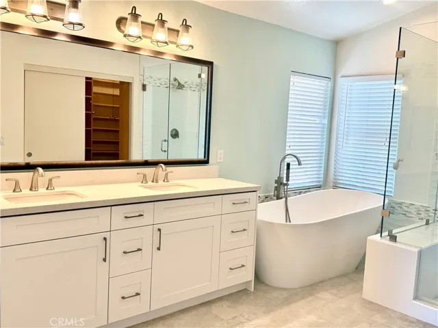 Remodeled primary bathroom