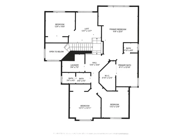Upstairs Floorplan