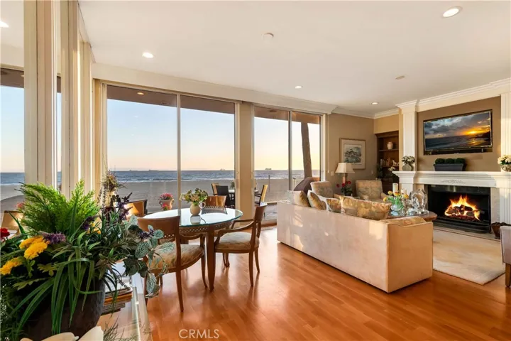 Living area on 2nd floor w/large balcony