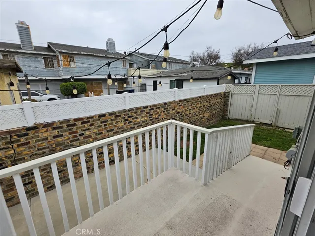 Rear patio off sliders