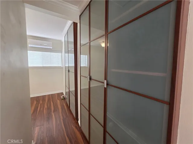 Outswing closet organizers in primary suite