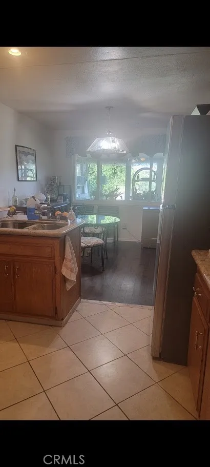 Kitchen sink area showing Dining sitting area