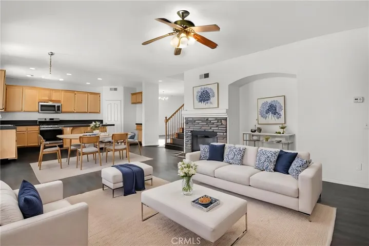 Family Room Virtually Staged