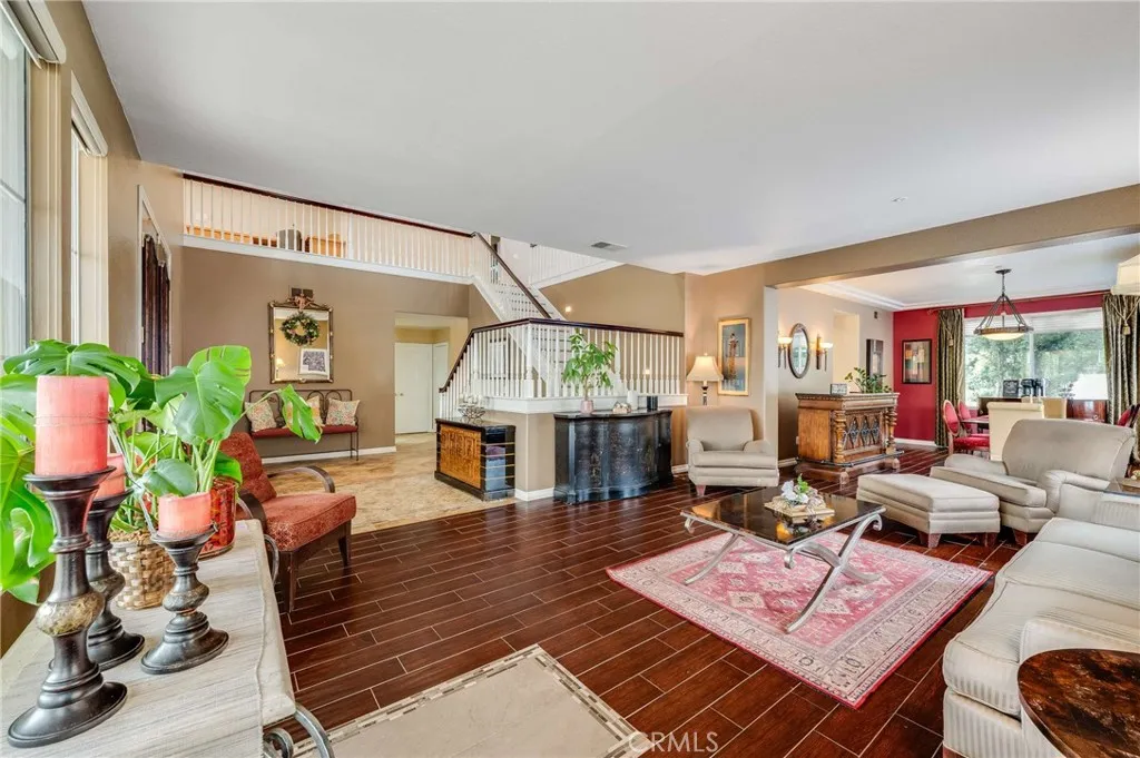 Living Room and Staircase