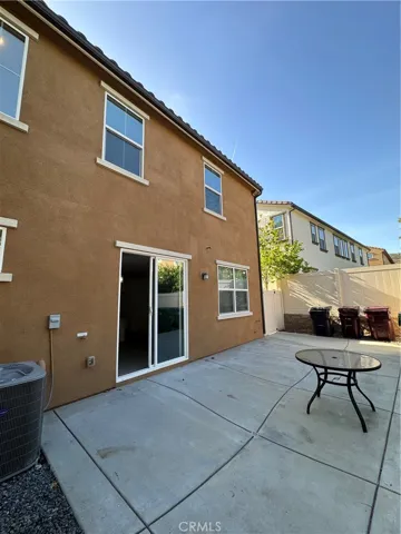 Back yard patio