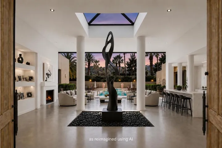 6AI AI rendering of living room redesign