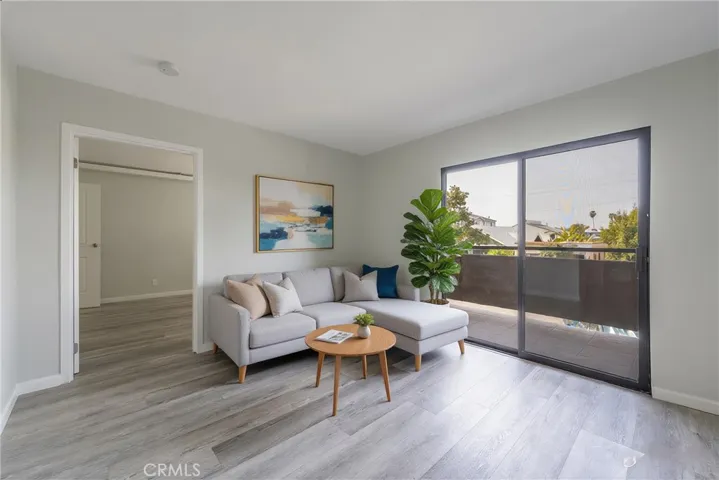 Virtually staged living room
