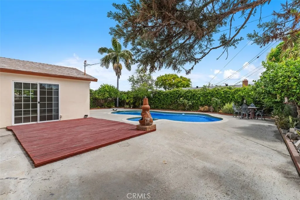Large backyard