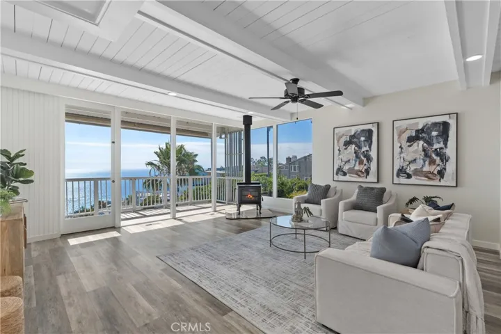 Open floor plan on the main living area offers panoramic ocean views.
