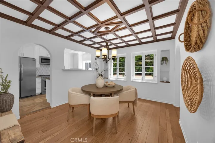 Formal Dining Room with box ceiling