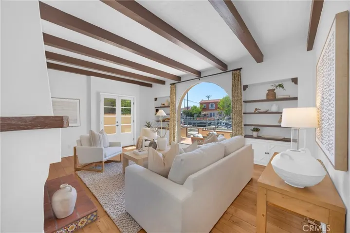 Large picture window with canal views