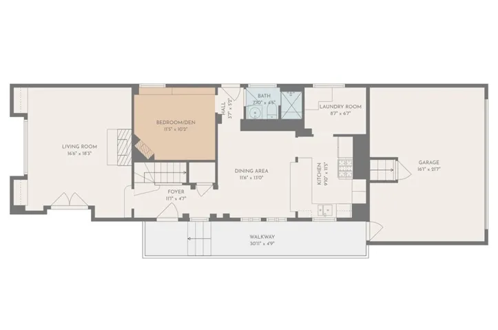 Floor plan Level 1