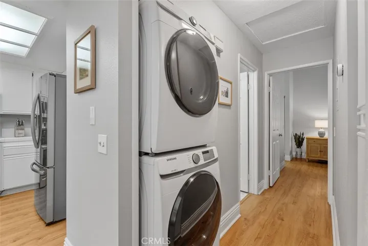 Indoor laundry area