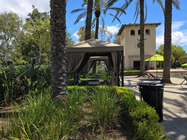 Cabanas at the main pool.