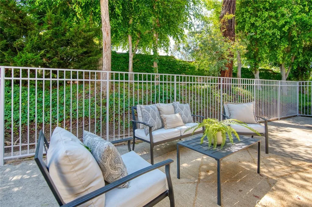 Large back patio