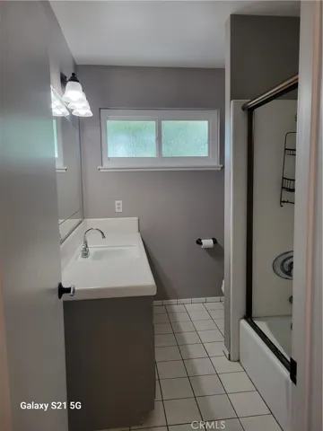 Big bathroom with his and hers storage