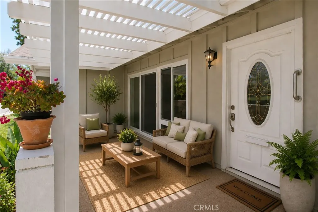 Front Patio Digitally Staged