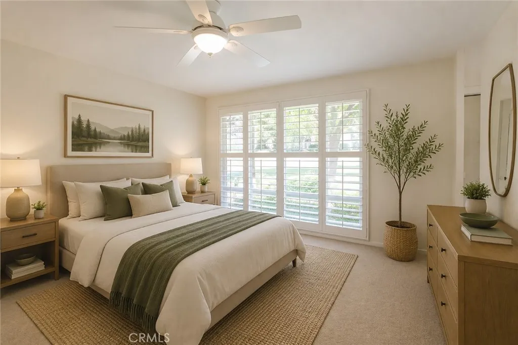 Primary Bedroom Digitally Staged