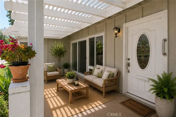 Front Patio Digitally Staged