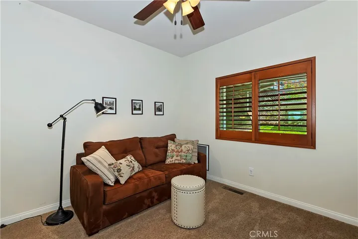 Small sitting area off the bottom stairs