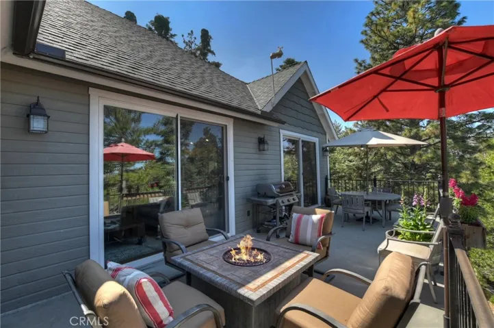 Backyard deck off the dining area