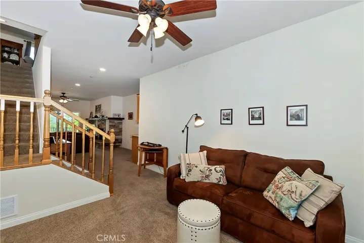 Small sitting area off the bottom stairs