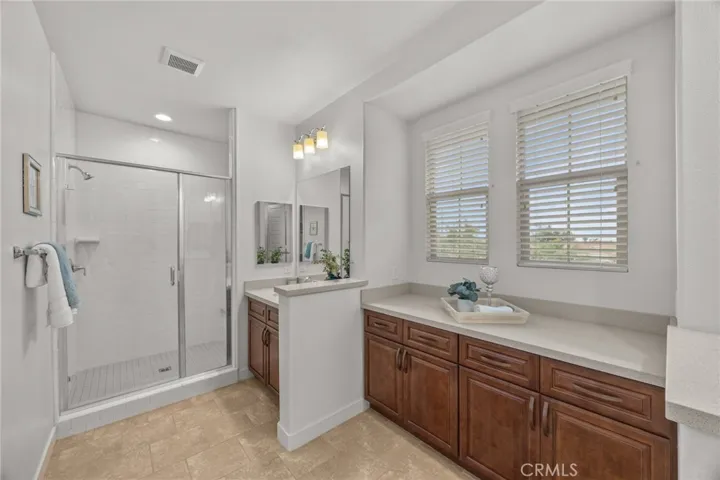 Master Bath with dual vanities.