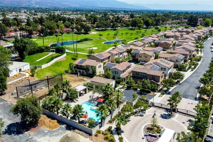 Aerial view of Courtyards at Upland Hills & Upland Hills Golf Course