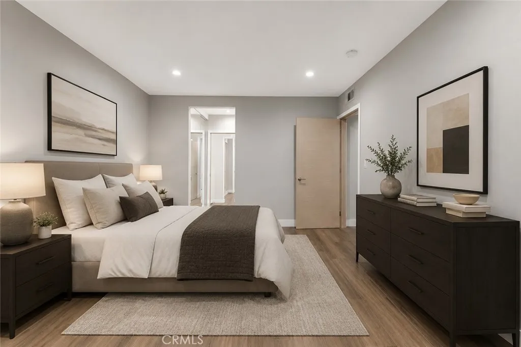 Virtually Staged Bedroom
