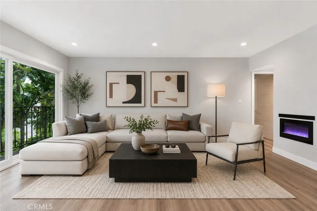 Virtually Staged Living Room