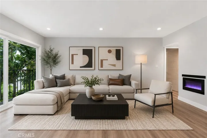 Virtually Staged Living Room