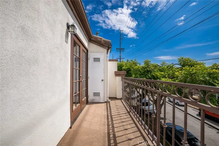 Upstairs patio