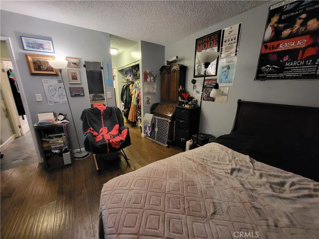View towards the closed in the bedroom