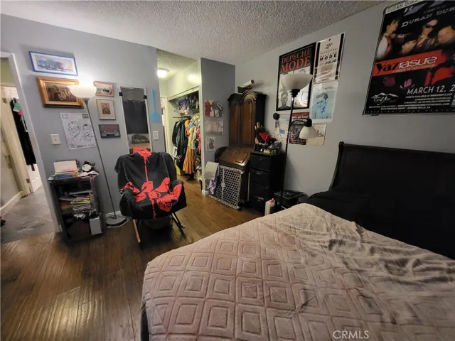 View towards the closed in the bedroom