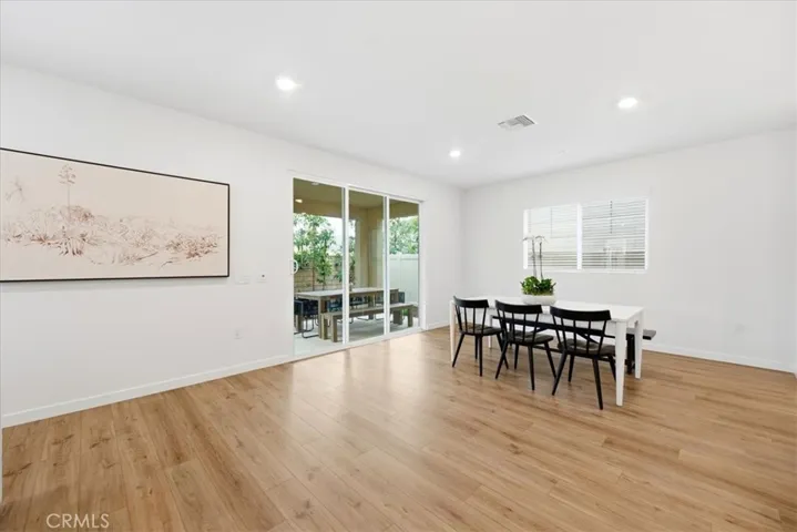 Dining Area with backyard access