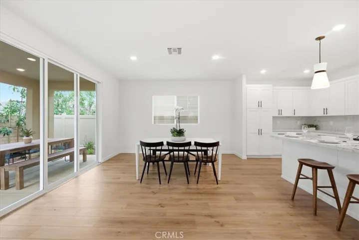 Dining Area with backyard access