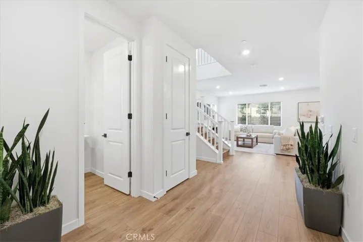 Entry to Home Luxury Vinyl Plank Flooring throughout