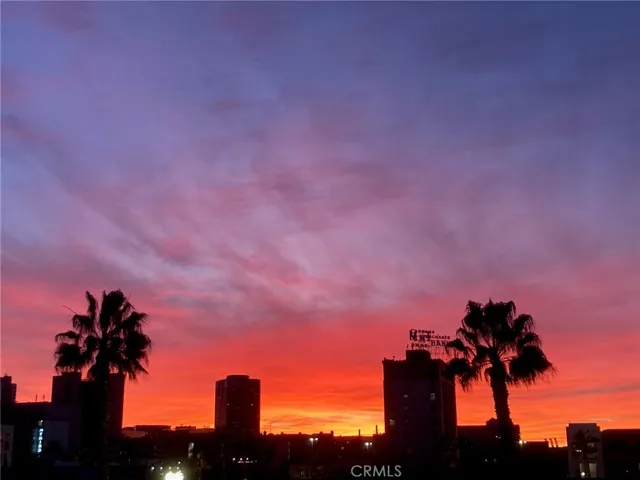 Sunset from deck facing west