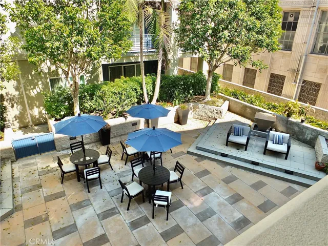 Common Patio area with water feature