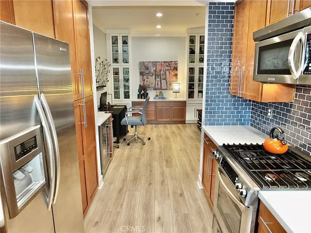 Kitchen into den