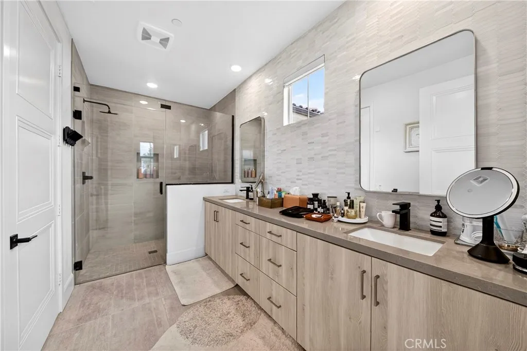 Primary bathroom oversize shower room