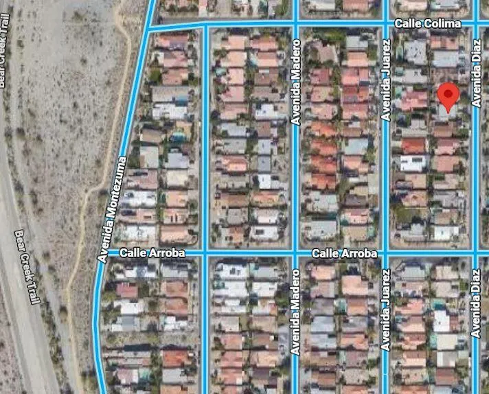 location of house and hiking trail