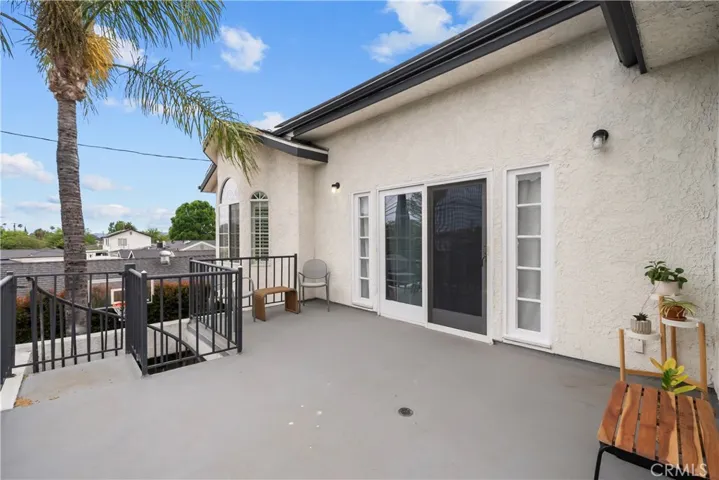 Master Suite Balcony with Spiral Staircase