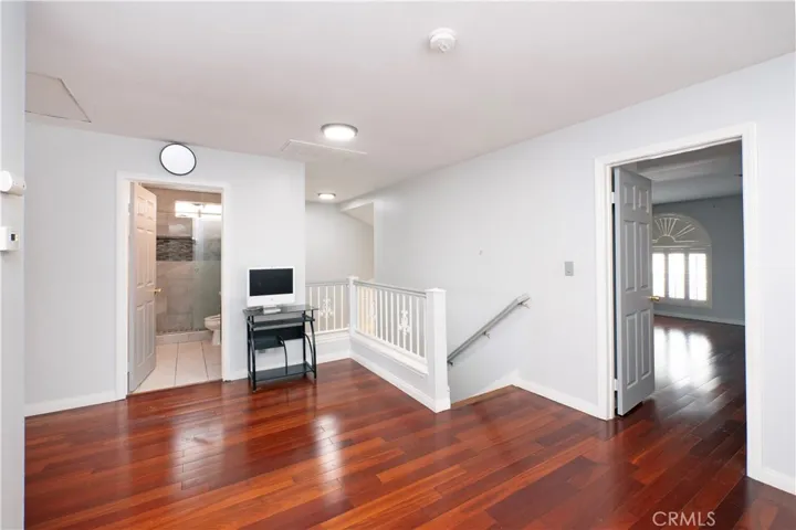 top of stairs