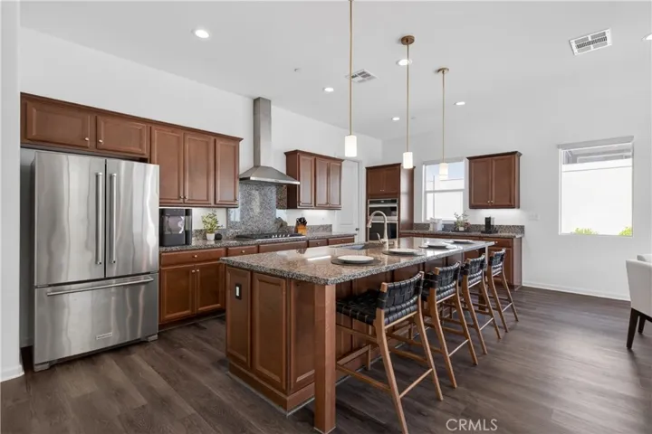 nice large kitchen comes with the refrigerator