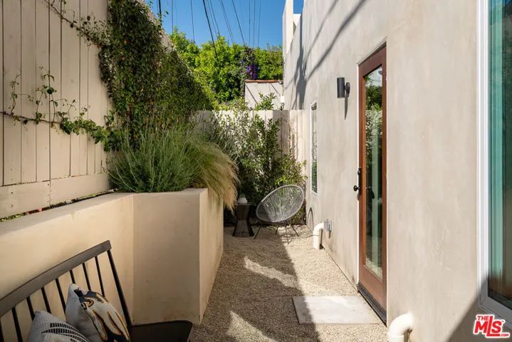 Private Yard off Living Room