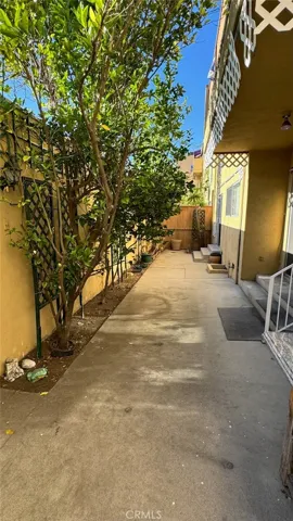 Private west facing patio w direct access carport