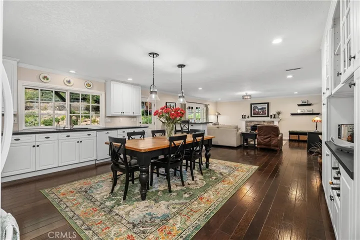Large space for entertaining. Island next to backdoor.